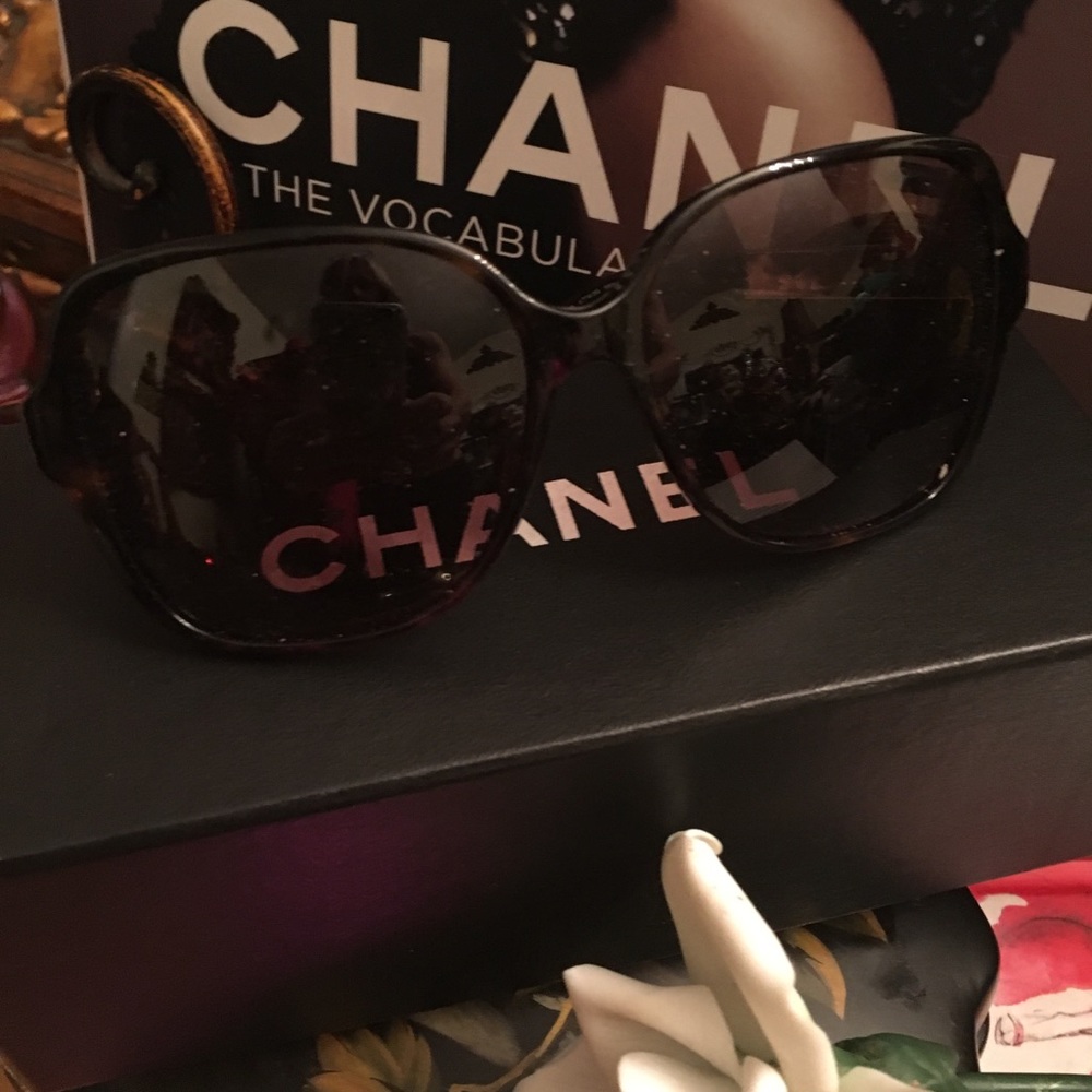 Chanel Tortoise And Mirror Sunglasses